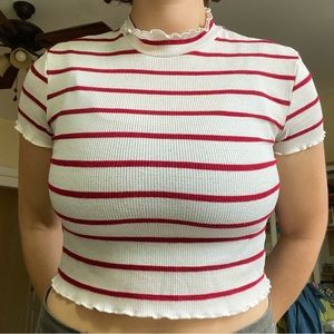 Striped crop top